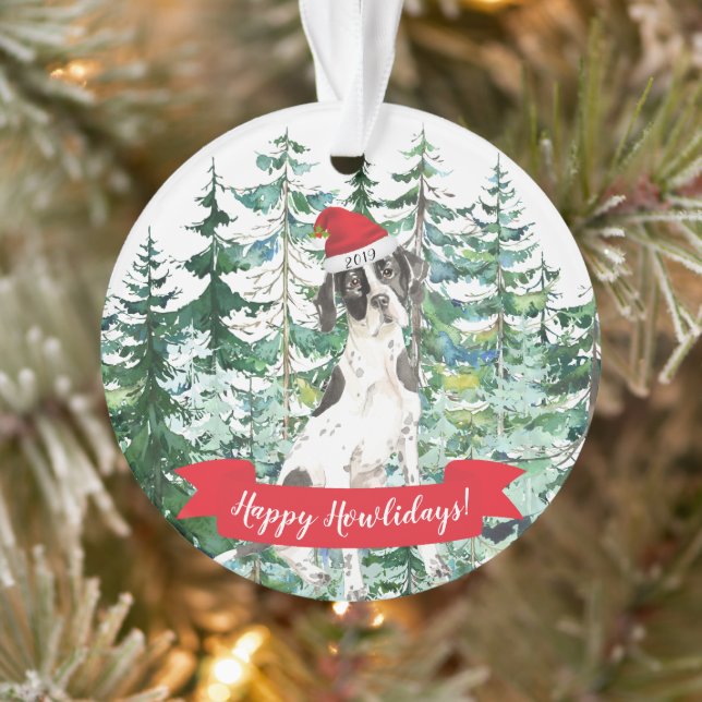 Adorno Feliz Navidad en inglés Pointer Navidad (Árbol)
