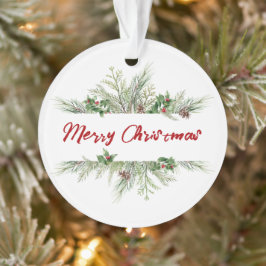 Adorno Feliz Navidad Fraude Invierno Fraude Saludo