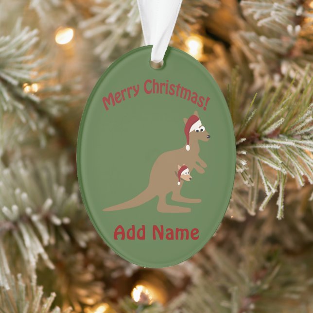 Adorno Feliz Navidad Kangaroos (Árbol)