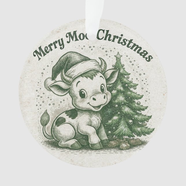 Adorno Feliz Navidad Moo (Anverso)