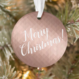 Adorno Feliz Navidad Navidad diseño de moda de oro rosa