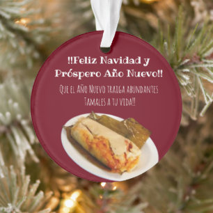 Adorno Feliz Navidad Navidades al Comelón de Tamales