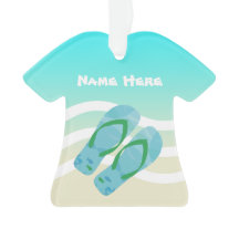 Feliz Navidad Nombre personalizado Olas de playa t