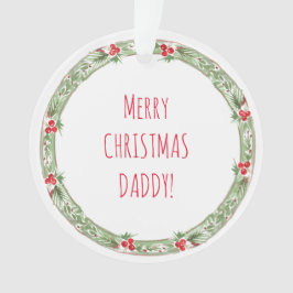 Adorno Feliz Navidad Papi Niños Nombres Año Diversión fes