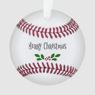 Adorno Feliz Navidad, Tema De Béisbol,