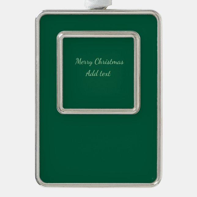 Adorno Feliz Navidad verde planicie vacaciones en solitar (Anverso)