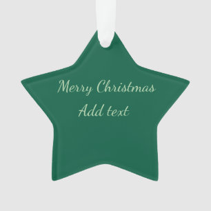 Adorno Feliz Navidad verde planicie vacaciones en solitar