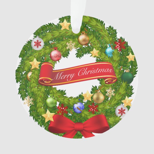 Adorno ¡Feliz Navidad y feliz año nuevo! (Anverso)