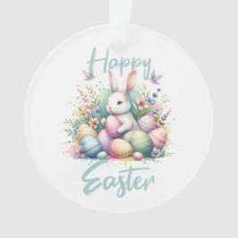 Adorno Feliz Pascua pastel Conejo de Pascua Huevo acuarel