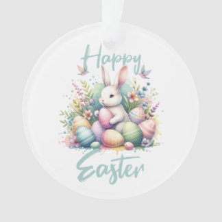 Adorno Feliz Pascua pastel Conejo de Pascua Huevo acuarel