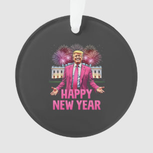 Adorno Feliz resolución de Trump para la víspera de año n