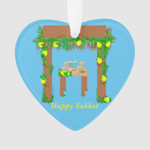 Adorno Feliz Sukkot, personalizado