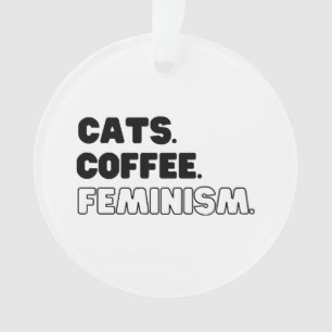 Adorno Feminismo en el café de los gatos