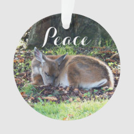 Adorno Feriado de la paz de los ciervos durmientes