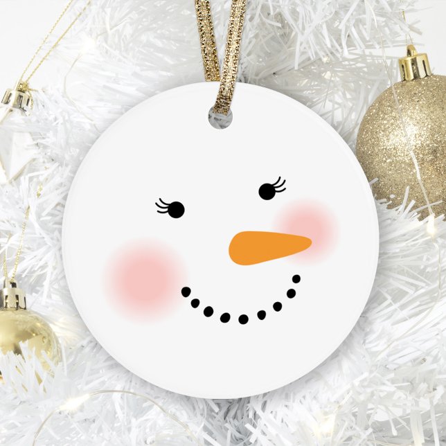Adorno Festividad de Cule Snowman Face (Subido por el creador)