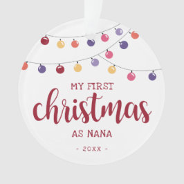 Adorno Festividad de mi primera Navidad como Nana Red