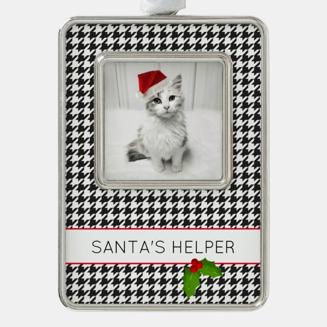 Adorno Festividad del Mascota de vacaciones de SANTA (Anverso)