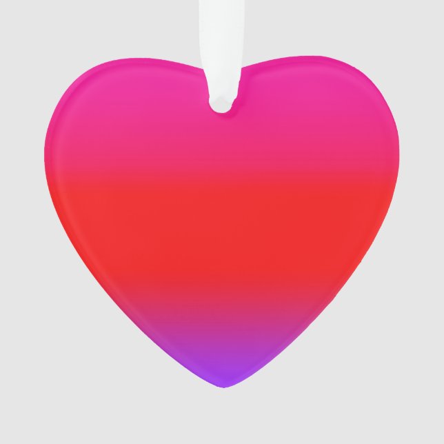 Adorno Festividad Magenta Rojo Morado Ombre (Anverso)