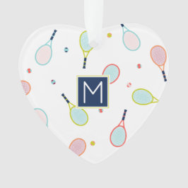 Adorno Festividad personalizada del monograma de amor al 