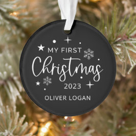 Adorno Festividad primera foto de Navidad