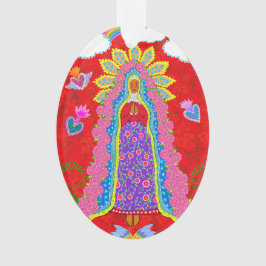 Adorno Festividad Roja de Nuestra Señora de Guadalupe