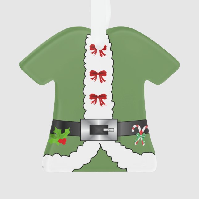 Adorno Festividades retro navidades santa claus Elf (Anverso)