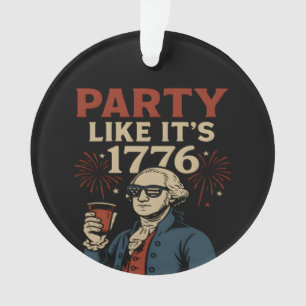 Adorno Fiesta como si fuera 1776 divertido Desi de la beb