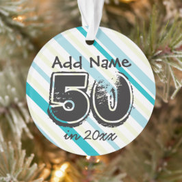 Adorno Fiesta de cumpleaños 50 personalizada Keepsake