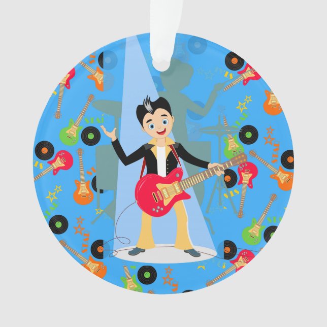 Adorno Fiesta de cumpleaños de Rock Star Boy (Anverso)