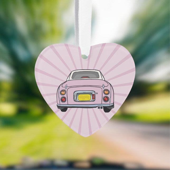 Adorno Figarations Cute Pale Pink Figaro Car Ornamet (Fun figgy ornament to hang in your car or on your christmas tree. You can add your name or car reg)