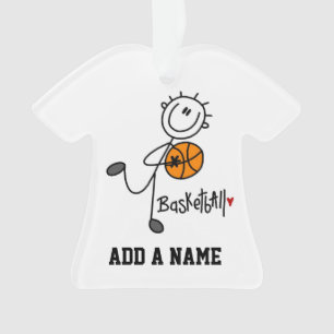 Adorno Figura básica jugador de básquet del palillo