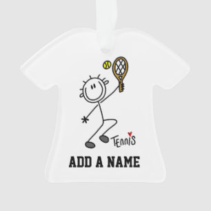 Adorno Figura masculina básica jugador de tenis del
