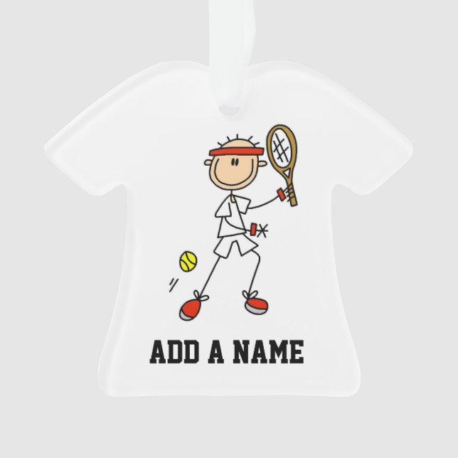Adorno Figura masculina jugador de tenis del palillo (Anverso)