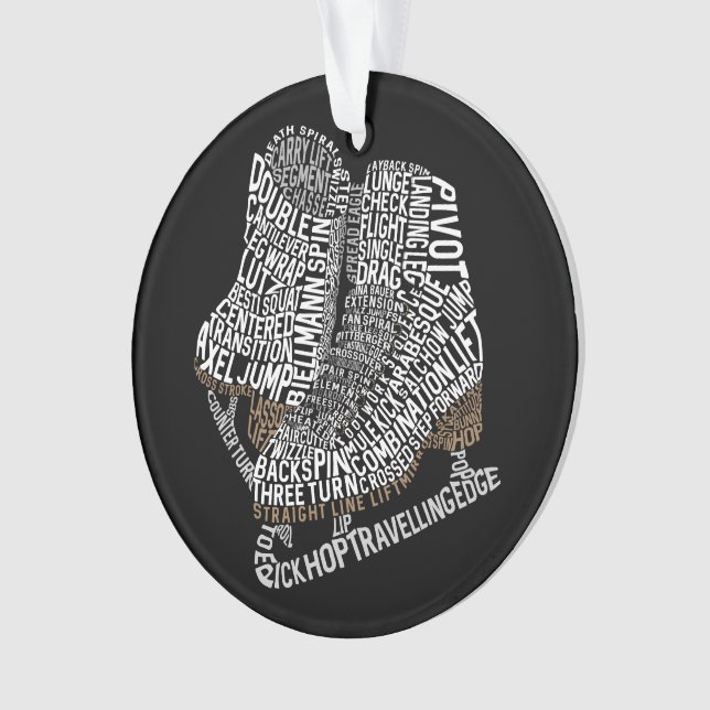 Adorno Figura Patinaje artístico sobre hielo (Anverso)