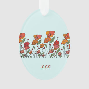 Adorno Filigranes de campo de amapola