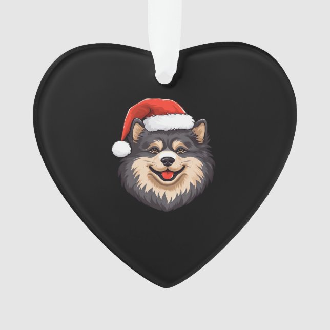 Adorno Finnish Lapphund Ugly Sweater Christmas Classic T- (Anverso)