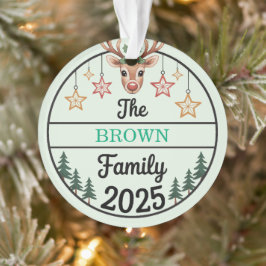 Adorno Fir Trees Stars Family Name 2025 Christmas
