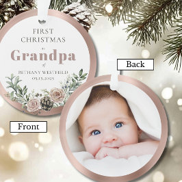 Adorno First Christmas as Grandpa Photo Keepsake