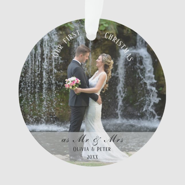 Adorno First Christmas Married as Mr. & Mrs. (Anverso)