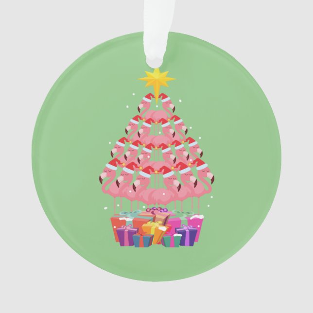 Adorno Flamingo Feo Árbol de Navidad Gracioso regalo (Anverso)