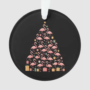 Adorno Flamingos rosas navidad navideña navidad navideña