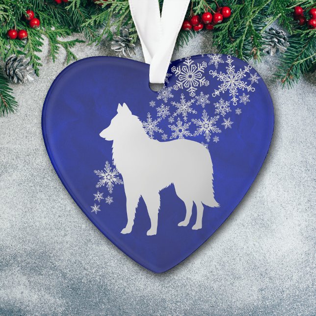 Adorno Flauta de nieve de plata azul Bélgica Tervuren (Subido por el creador)