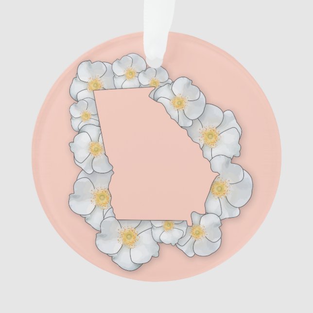 Adorno Flor de estado de Georgia (Anverso)