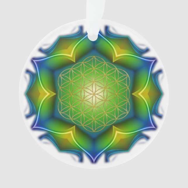 Adorno Flor de vida / Blume des Lebens - Mandala V (Anverso)