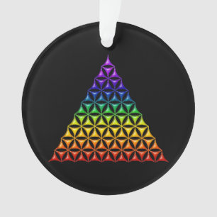 Adorno Flor de vida / Blume des Lebens - piramide chakra