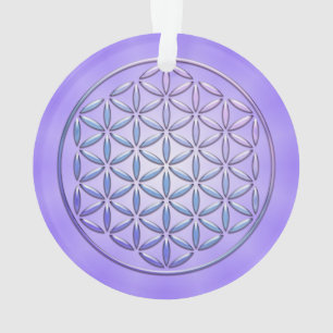 Adorno Flor de vida / Blume des Lebens - sello violeta