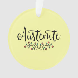 Adorno Floral amarilla Austenita Bookish