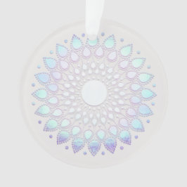 Adorno Floral azul moderno Lotus Mandala