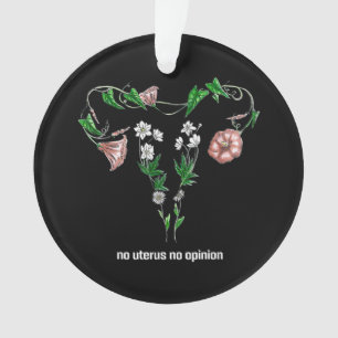 Adorno Floral sin útero sin opinión sobre los derechos de