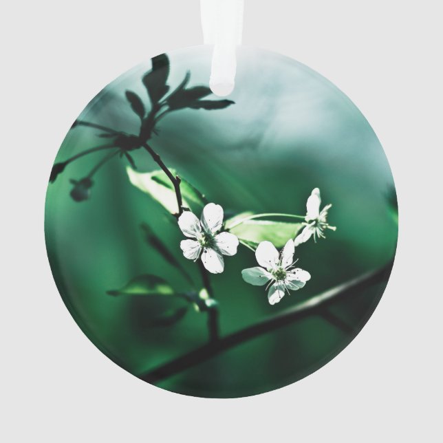 Adorno Flores de cerezo blanco (Reverso)